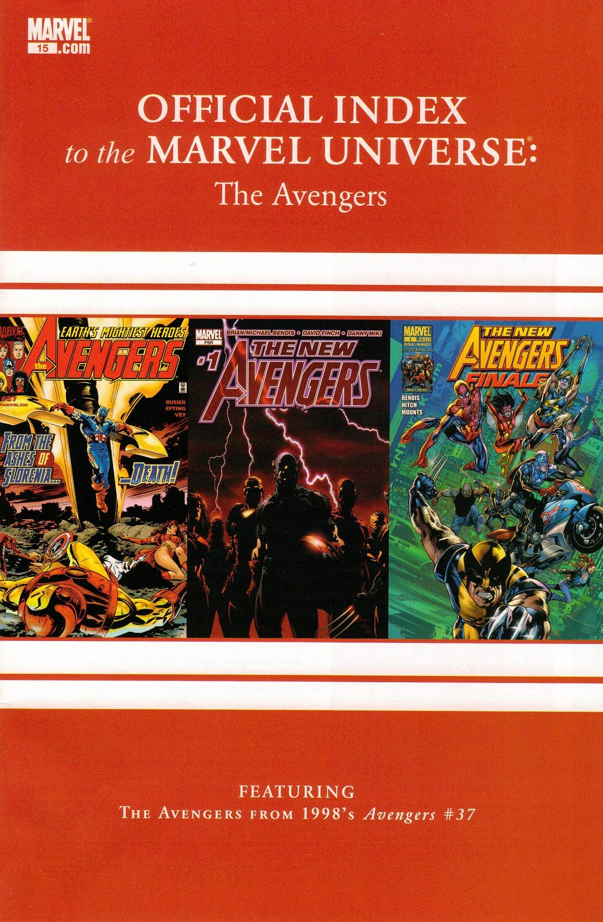Avengers, Thor & Captain America: Official Index to the Marvel Universe Vol. 1 #15