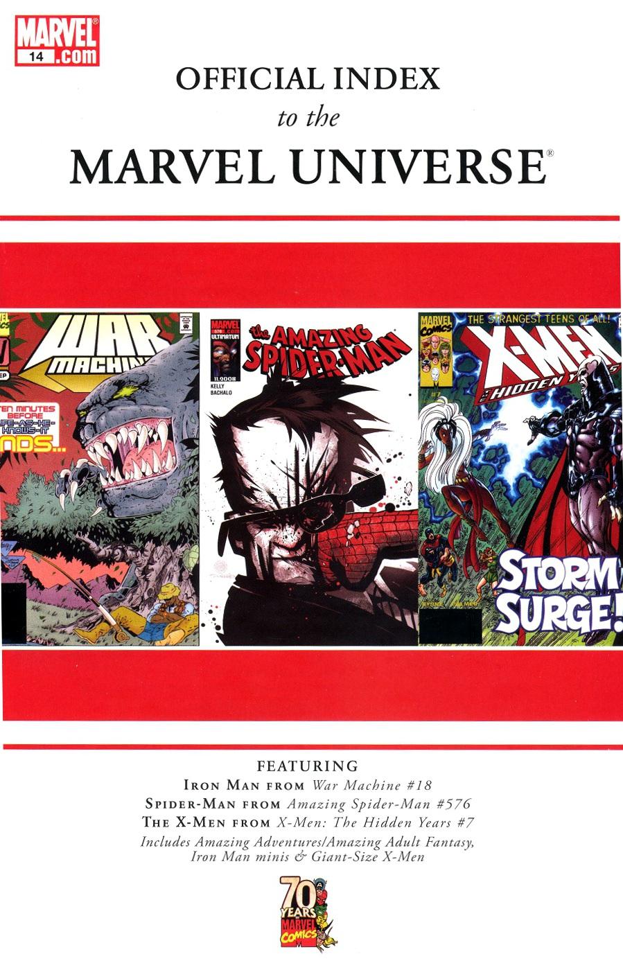 Official Index to the Marvel Universe Vol. 1 #14