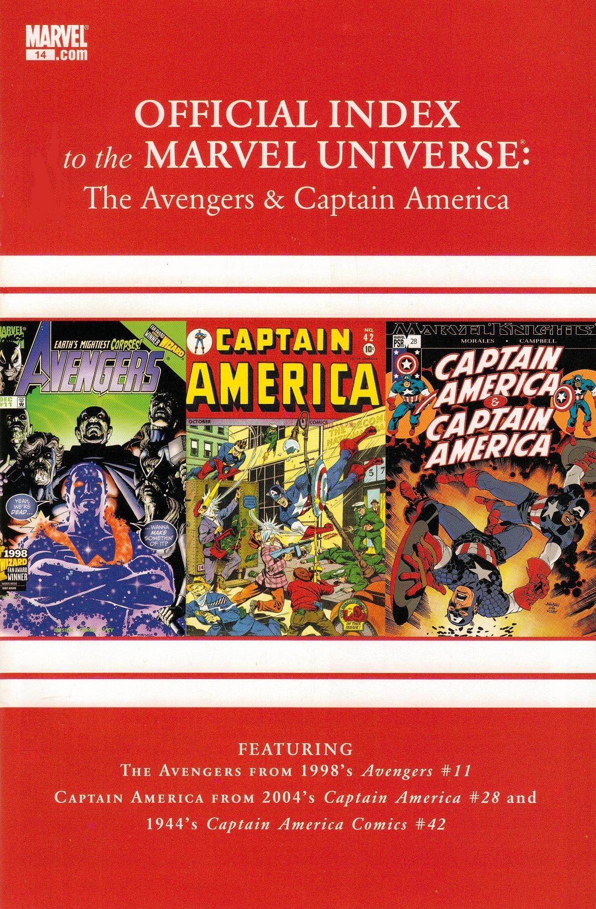 Avengers, Thor & Captain America: Official Index to the Marvel Universe Vol. 1 #14