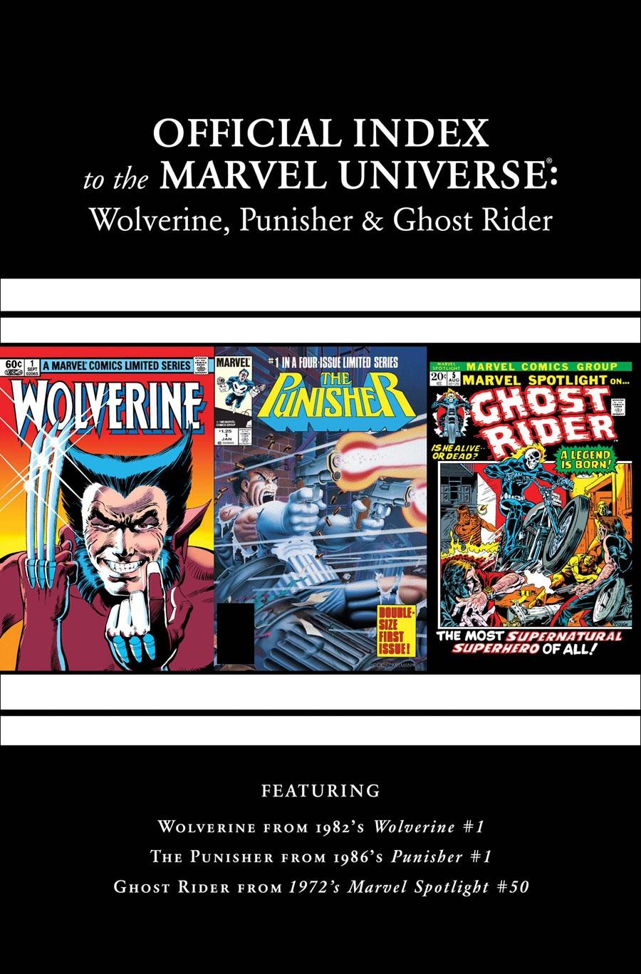 Wolverine, Punisher & Ghost Rider: Official Index to the Marvel Universe Vol. 1 #1