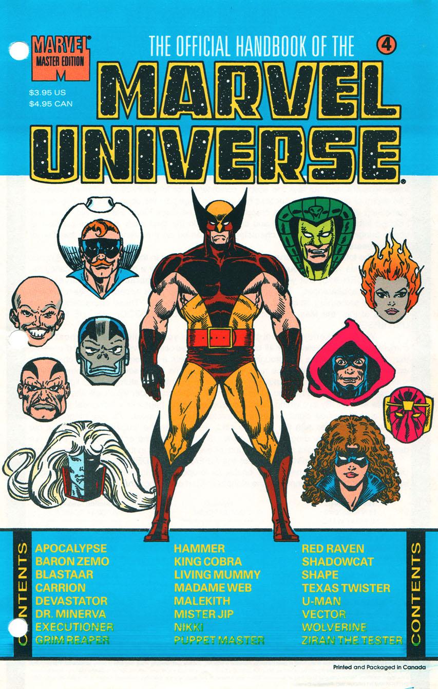 Official Handbook of the Marvel Universe Master Edition Vol. 1 #4