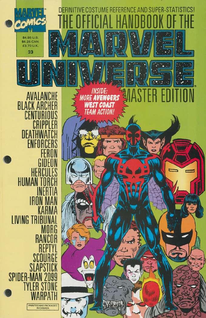 Official Handbook of the Marvel Universe Master Edition Vol. 1 #33