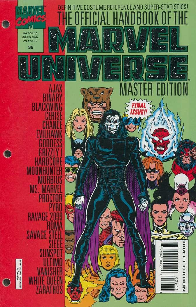 Official Handbook of the Marvel Universe Master Edition Vol. 1 #36