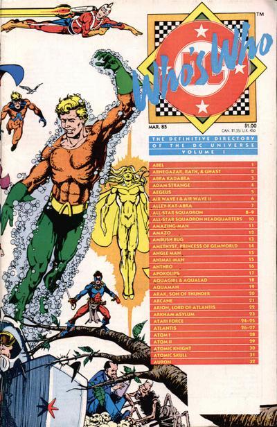 Who's Who: The Definitive Directory of the DC Universe Vol. 1 #1