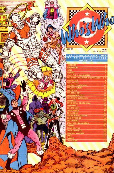Who's Who: The Definitive Directory of the DC Universe Vol. 1 #5
