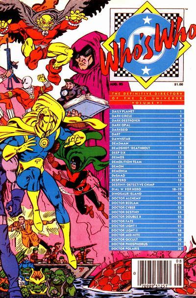 Who's Who: The Definitive Directory of the DC Universe Vol. 1 #6