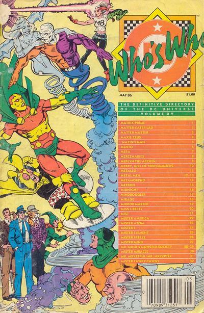 Who's Who: The Definitive Directory of the DC Universe Vol. 1 #15