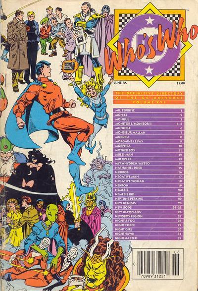 Who's Who: The Definitive Directory of the DC Universe Vol. 1 #16