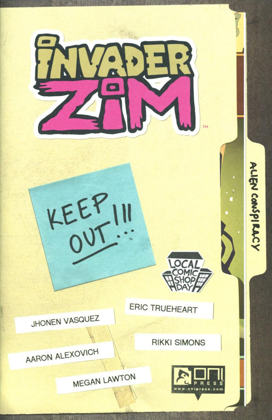 LCSD 2016 Invader Zim Vol. 1 #0