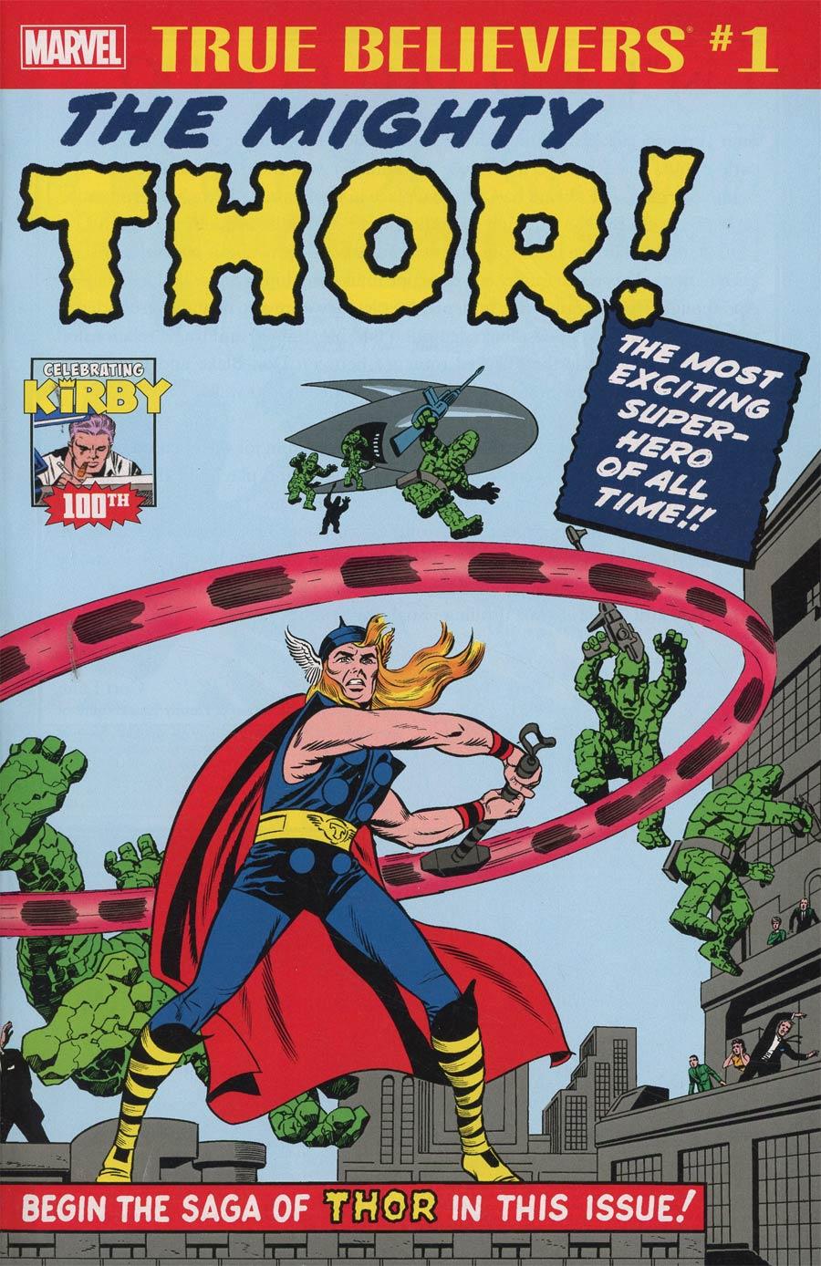 True Believers Jack Kirby 100th Anniversary Introducing Mighty Thor Vol. 1 #1