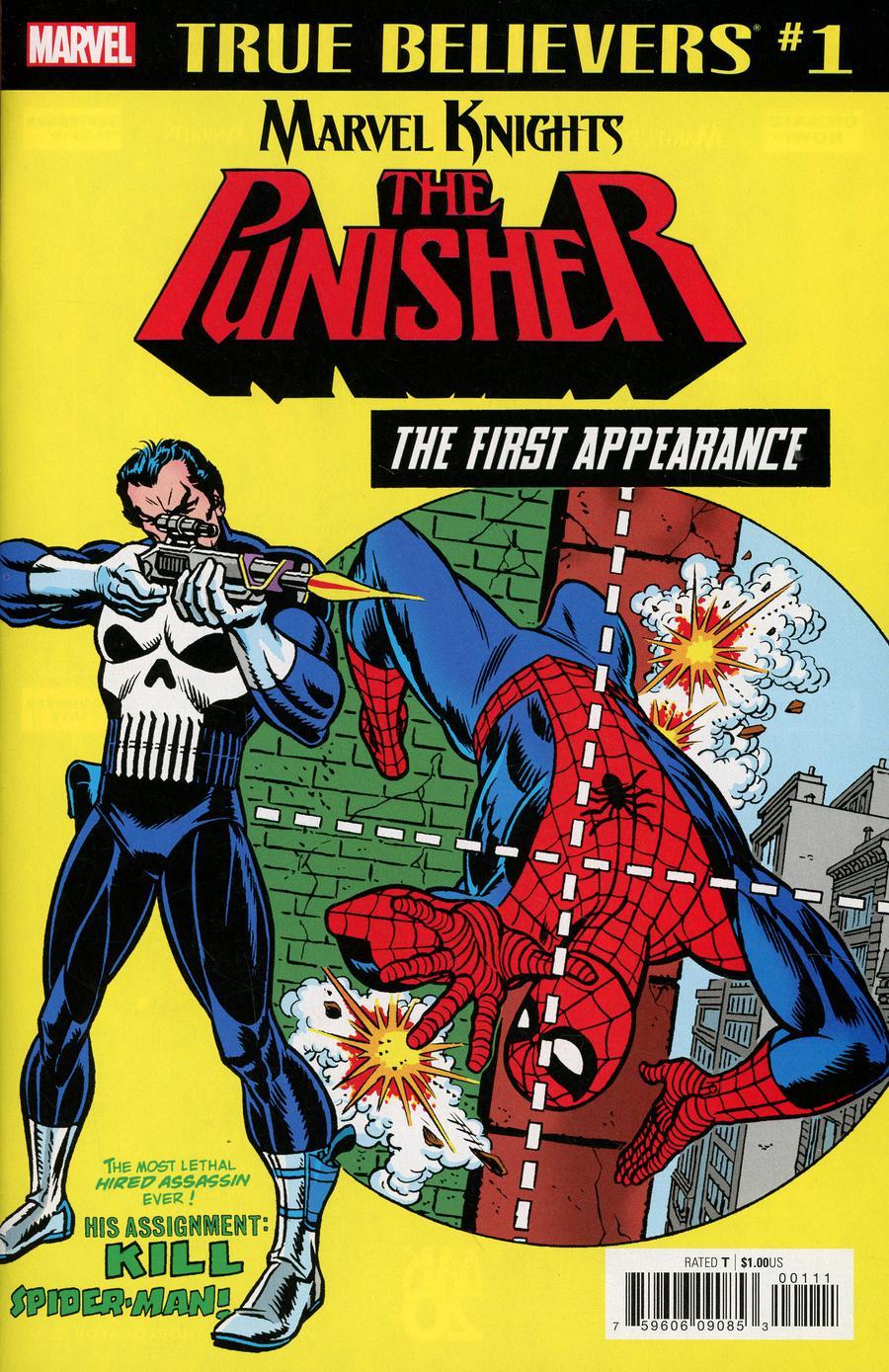 True Believers Marvel Knights 20th Anniversary Punisher First Appearance Vol. 1 #1