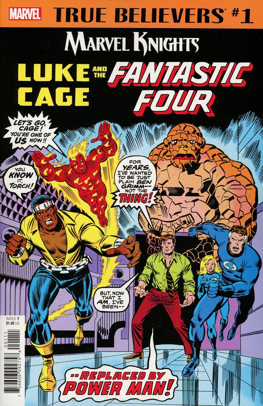 True Believers Marvel Knights 20th Anniversary Luke Cage Fantastic Four Vol. 1 #1
