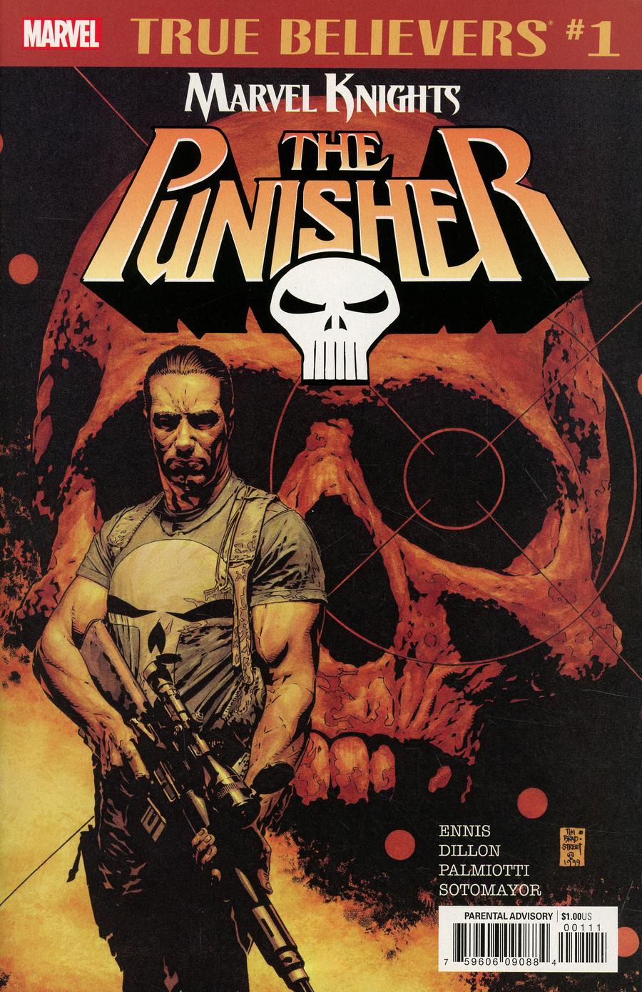 True Believers Marvel Knights 20th Anniversary Punisher By Garth Ennis Steve Dillon & Jimmy Palmiotti Vol. 1 #1