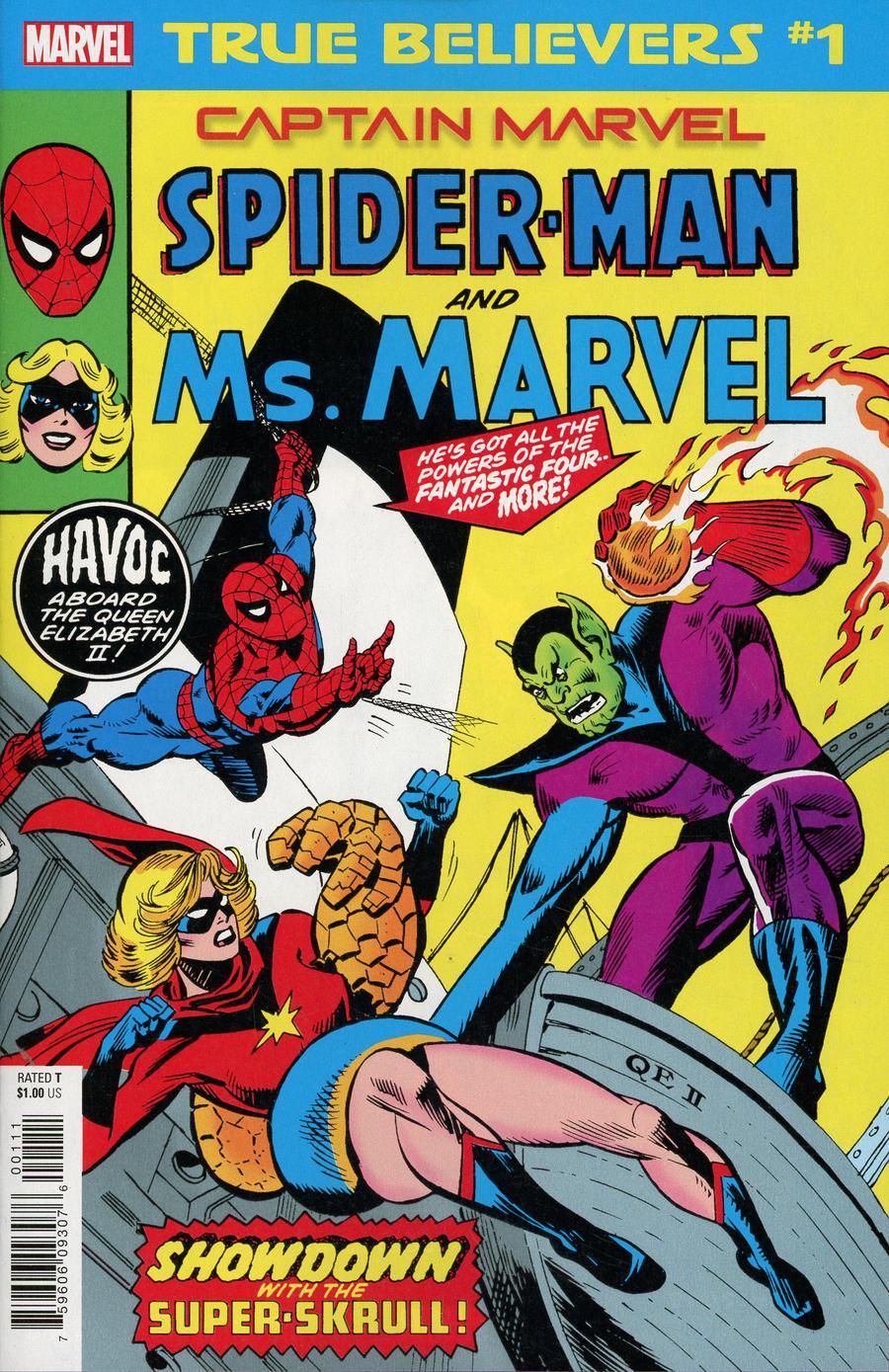 True Believers Captain Marvel Spider-Man & Ms Marvel Vol. 1 #1